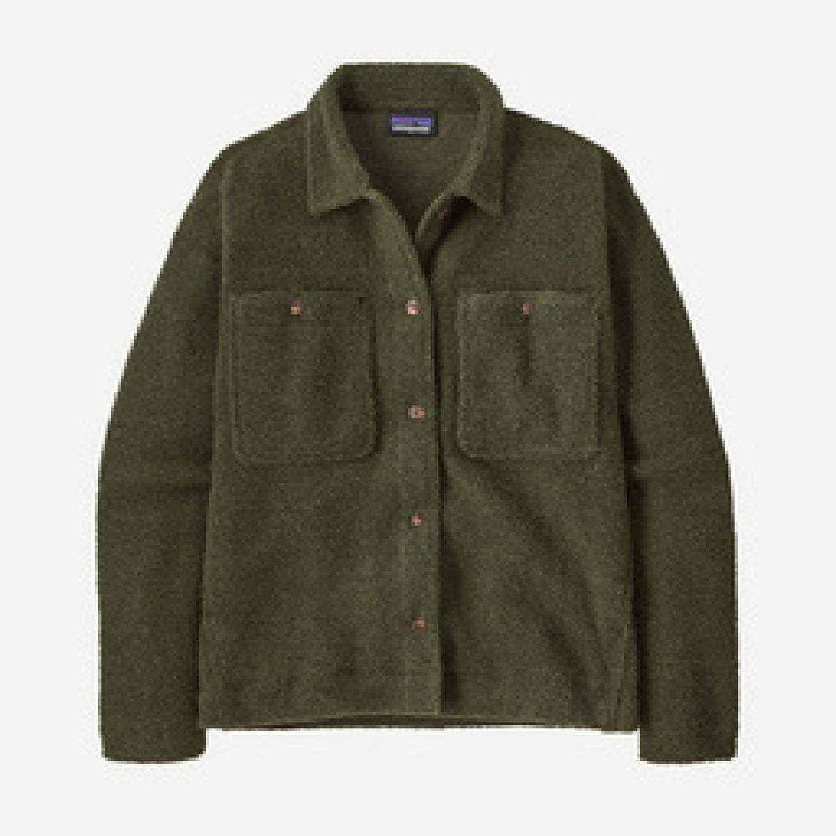 Patagonia Womens Reclaimed Sweater Shirt Jacket-Basin Green