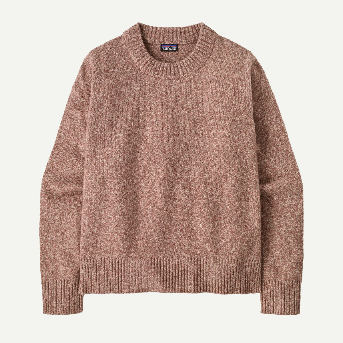 Patagonia Womens Recycled Wool Crewneck Sweater - DPLT_Dappled: Moonrise Taupe