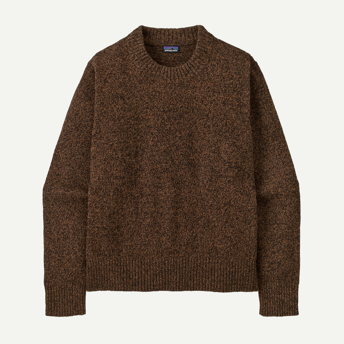 Patagonia Womens Recycled Wool Crewneck Sweater - DPLD_Dappled: Den Brown