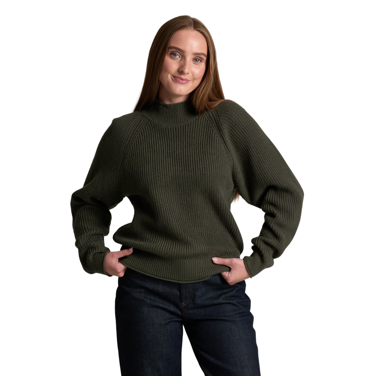 Kuhl Womens Strova Roll Neck Sweater-Rosemary