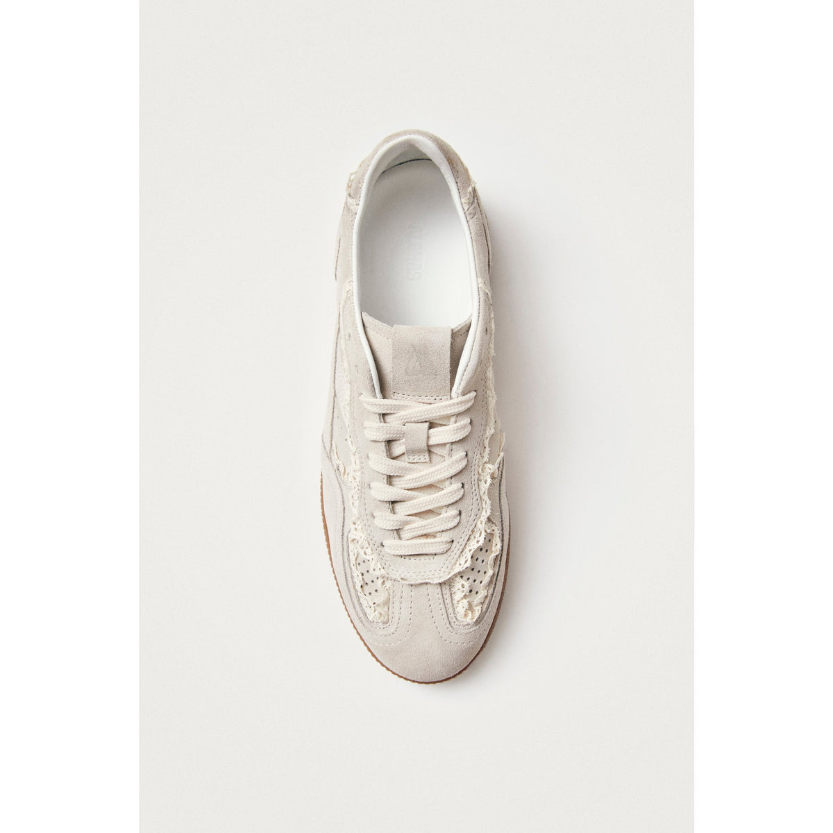 Alohas Womens Tb.490 Crochet Cream Leather Sneakers
