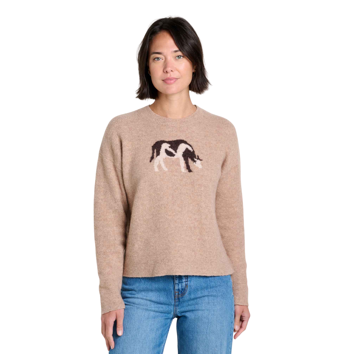 Toad & Co Womens Wasatch Crew Sweater-Cattail Jacquard
Pattern