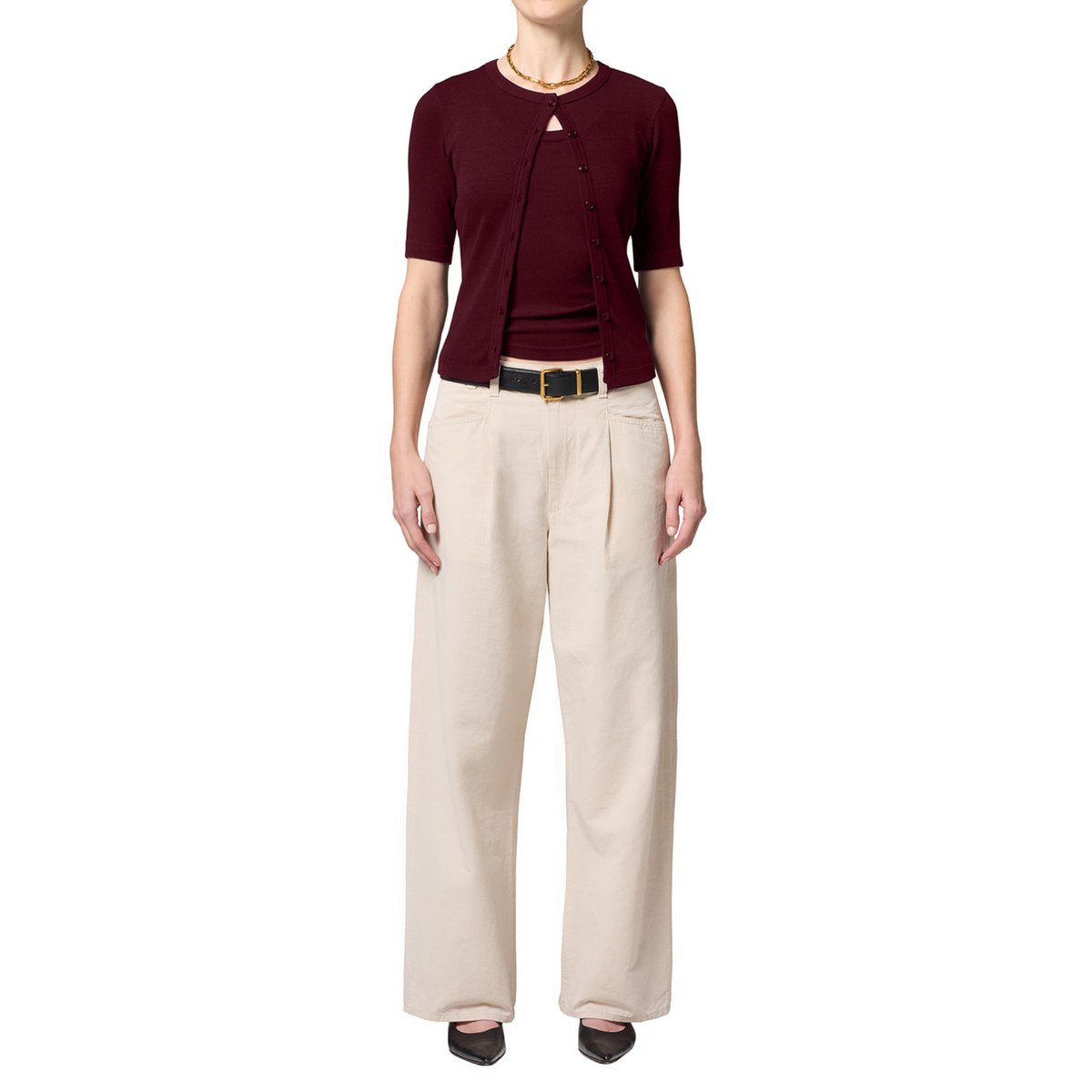 Citizens of Humanity Womens Wren Cardigan in Mahogany-Mahogany