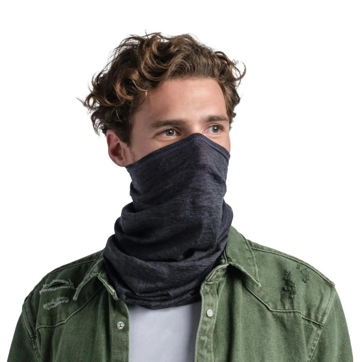 Buff Wool Solid Buff - Grey
