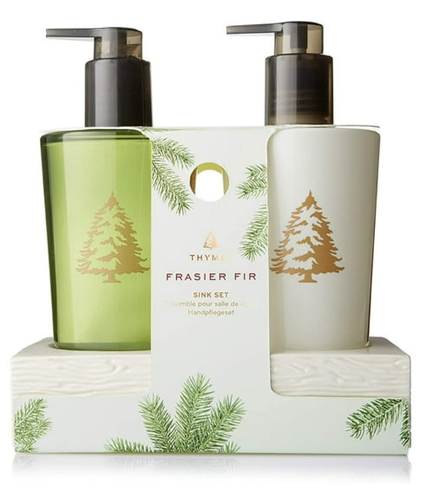 Frasier Fir Sink Set with Ceramic Caddy