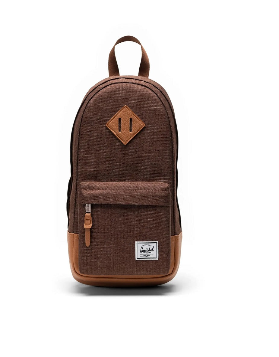 Herschel Heritage Shoulder Bag in Potting Soil Crosshtch/Natural