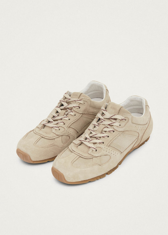 Womens Tb.56 Suede Cream Leather Sneakers