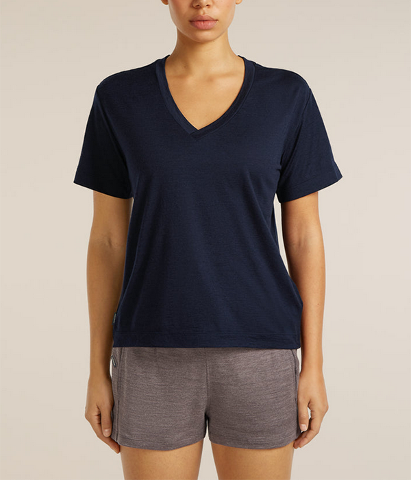 Womens Merino 150 Tech Lite SS Relaxed V Neck Tee