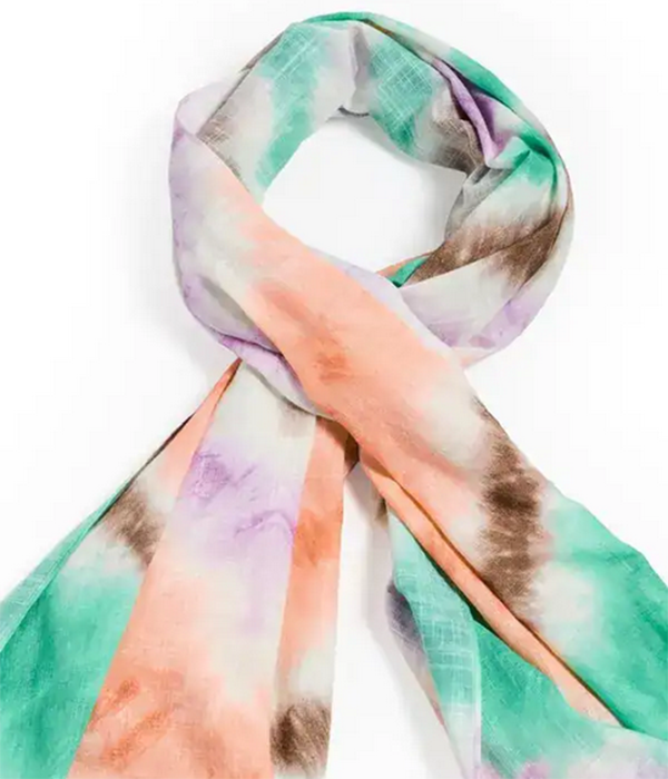 Womens Tie Dye Printed Oblong