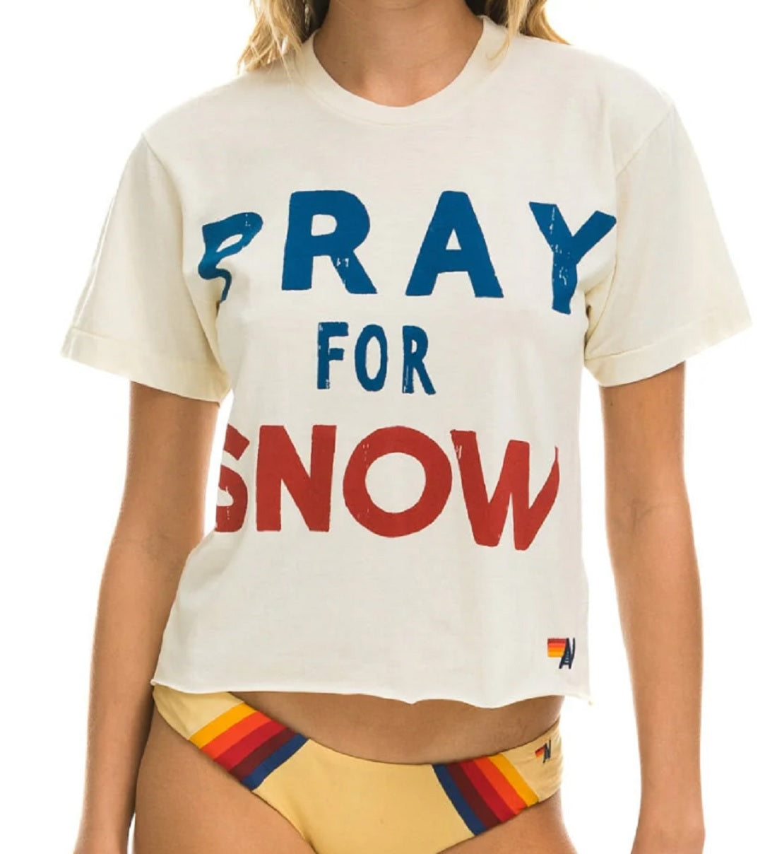 Womens Pray For Snow Boyfriend Tee