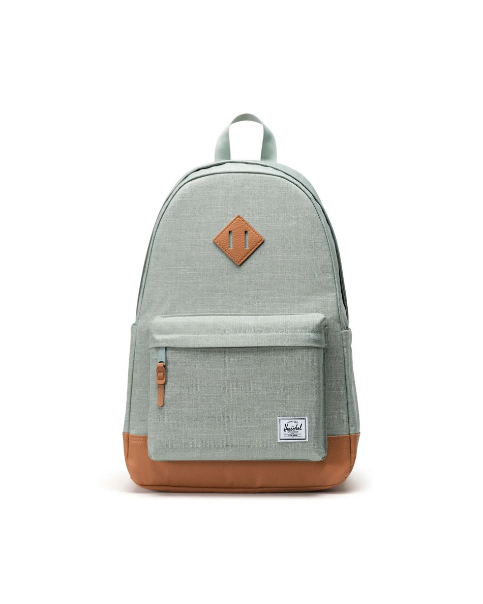 Herschel Heritage Backpack in Icebrg Green Crosshatch/Natural