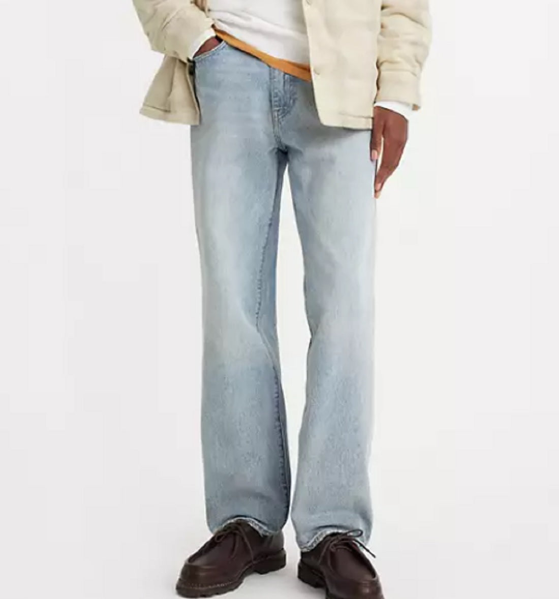 Mens 568 Loose Straight in Baby Blue Essentials
