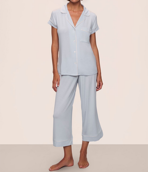 Womens Gisele Tencel Modal Short Sleeve Crop PJ Set