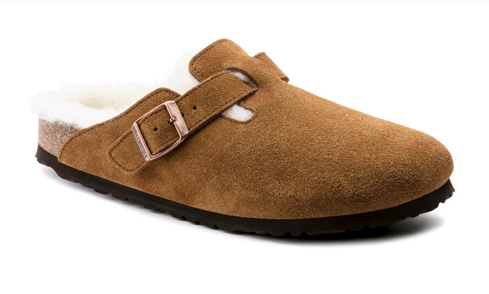 Narrow Boston Mink/Natural Suede Shearling