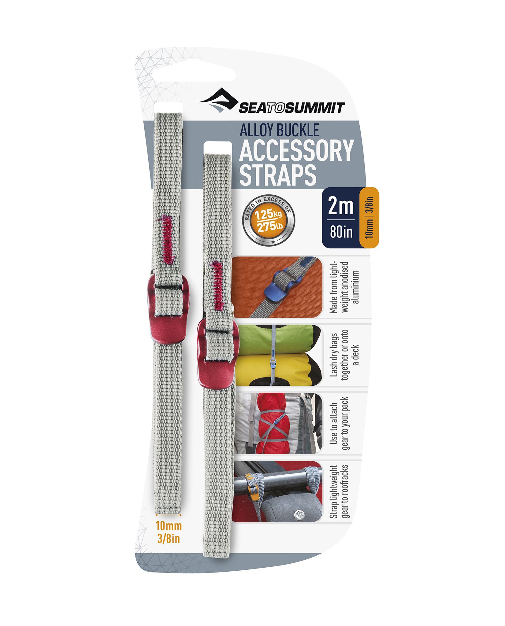 SEA TO SUMMIT Acc Straps Hook Release Pair 10mm 2M