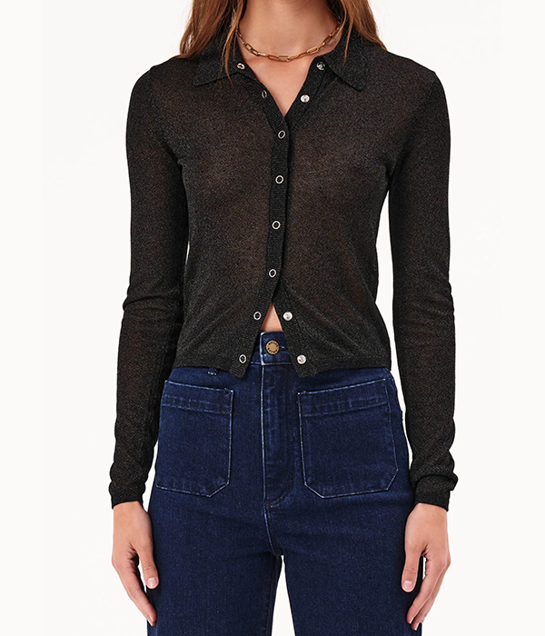 Womens Caroline Lurex Knit
