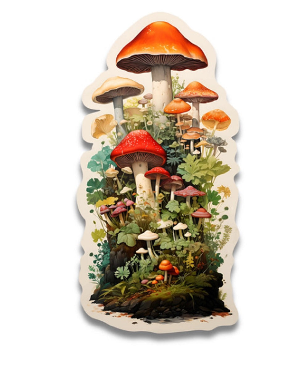 World of Mushrooms Sticker