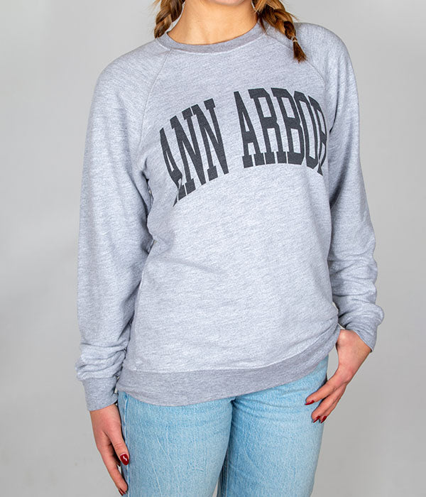 Unisex RBBL Premium Ann Arbor Terry Crew with Black Font F24