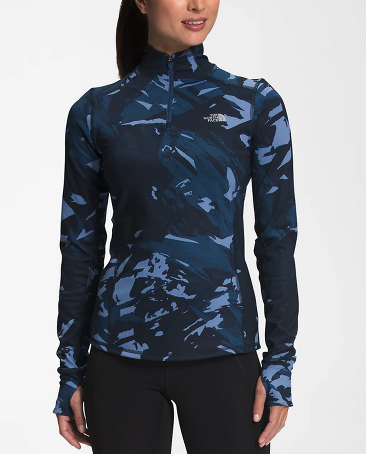Womens Printed Winter Warm Essential 1/4 Zip