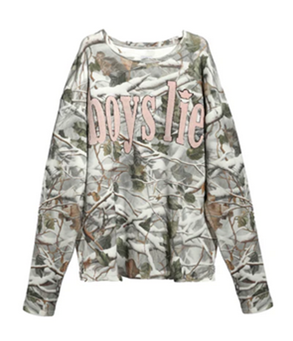Womens Rose Colored Glasses Thermal BF Longsleeve