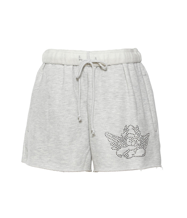 Womens 1-800 Basic Shorts in Grey