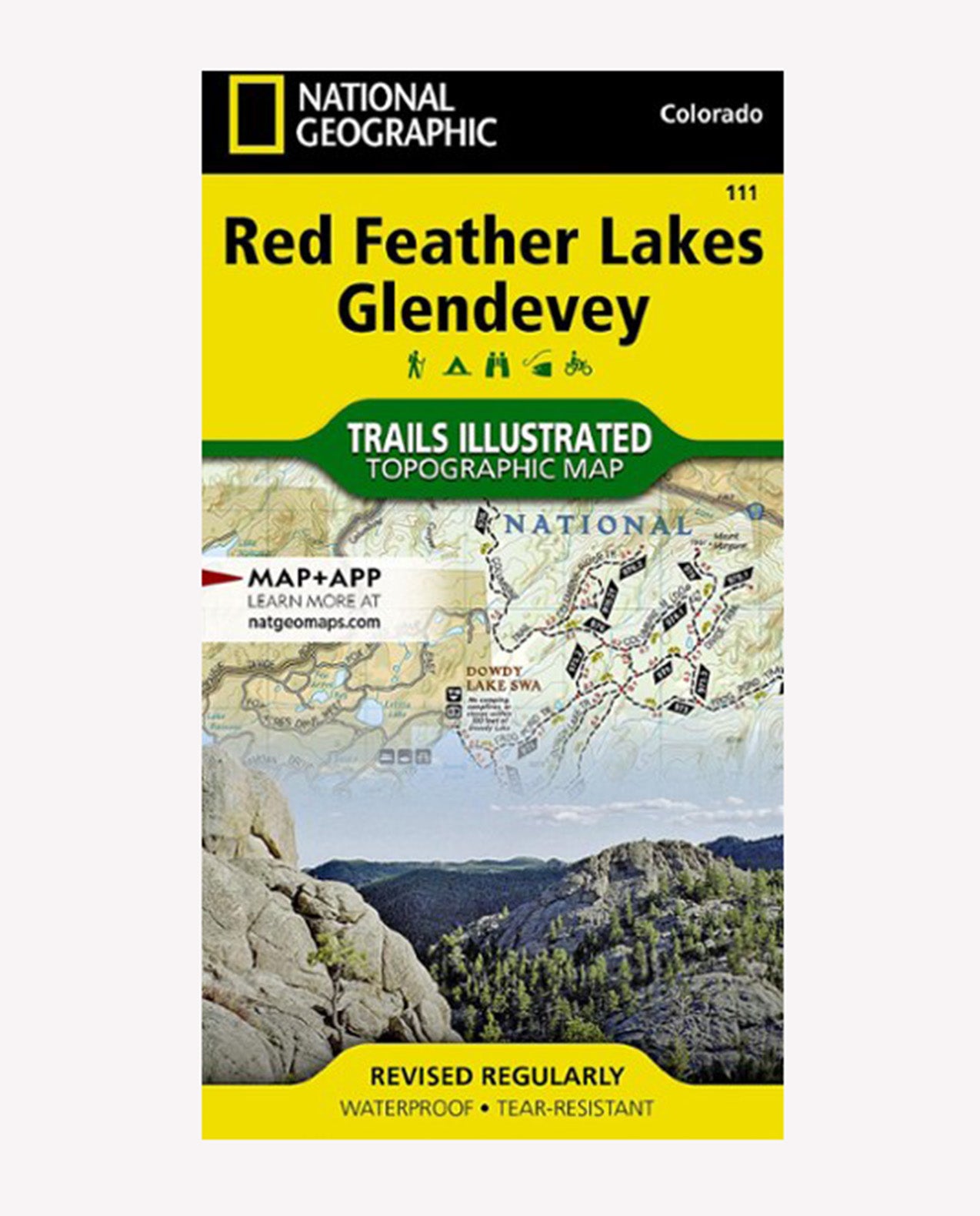 NATIONAL GEO MAPS Red Feather Lakes Glendevey