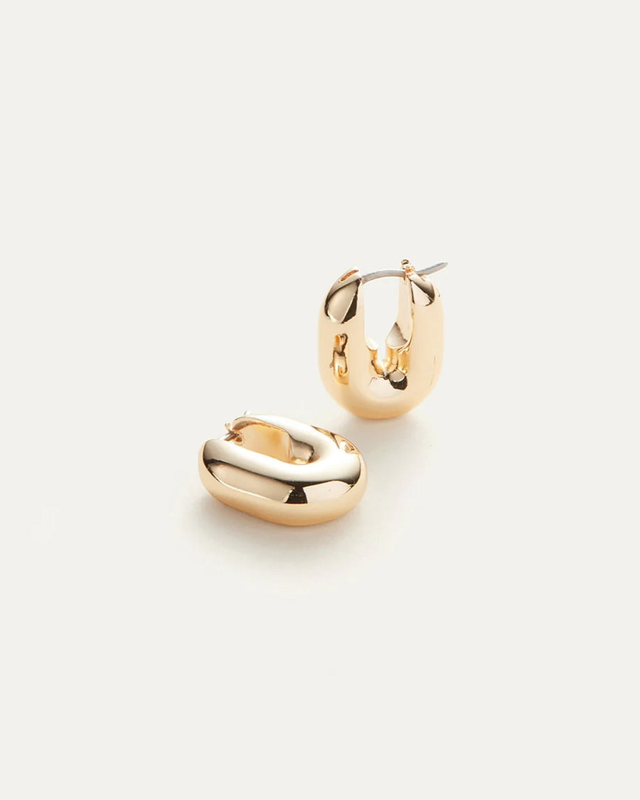 Womens Puffy U-Link Earrings