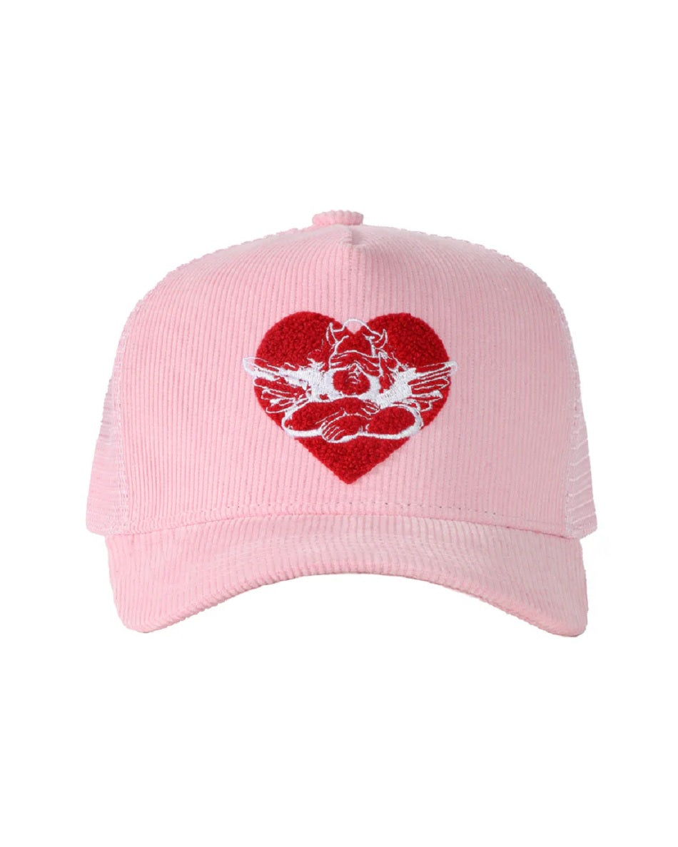 Womens Pink Yours Truly Trucker Hat