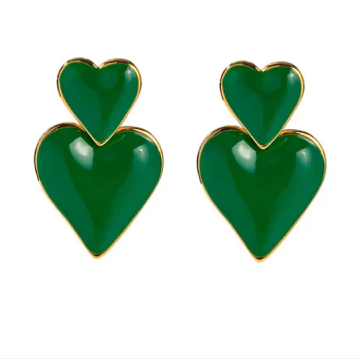 Womens Cindy Earrings in Green