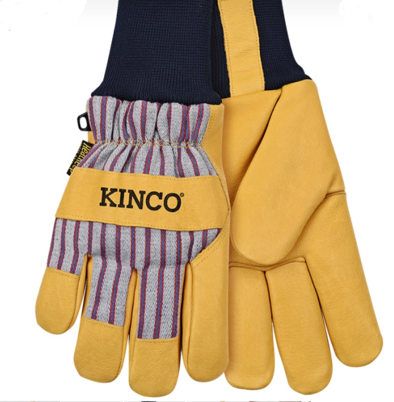 Lined Premium Grain Pigskin Palm with Knit Wrist