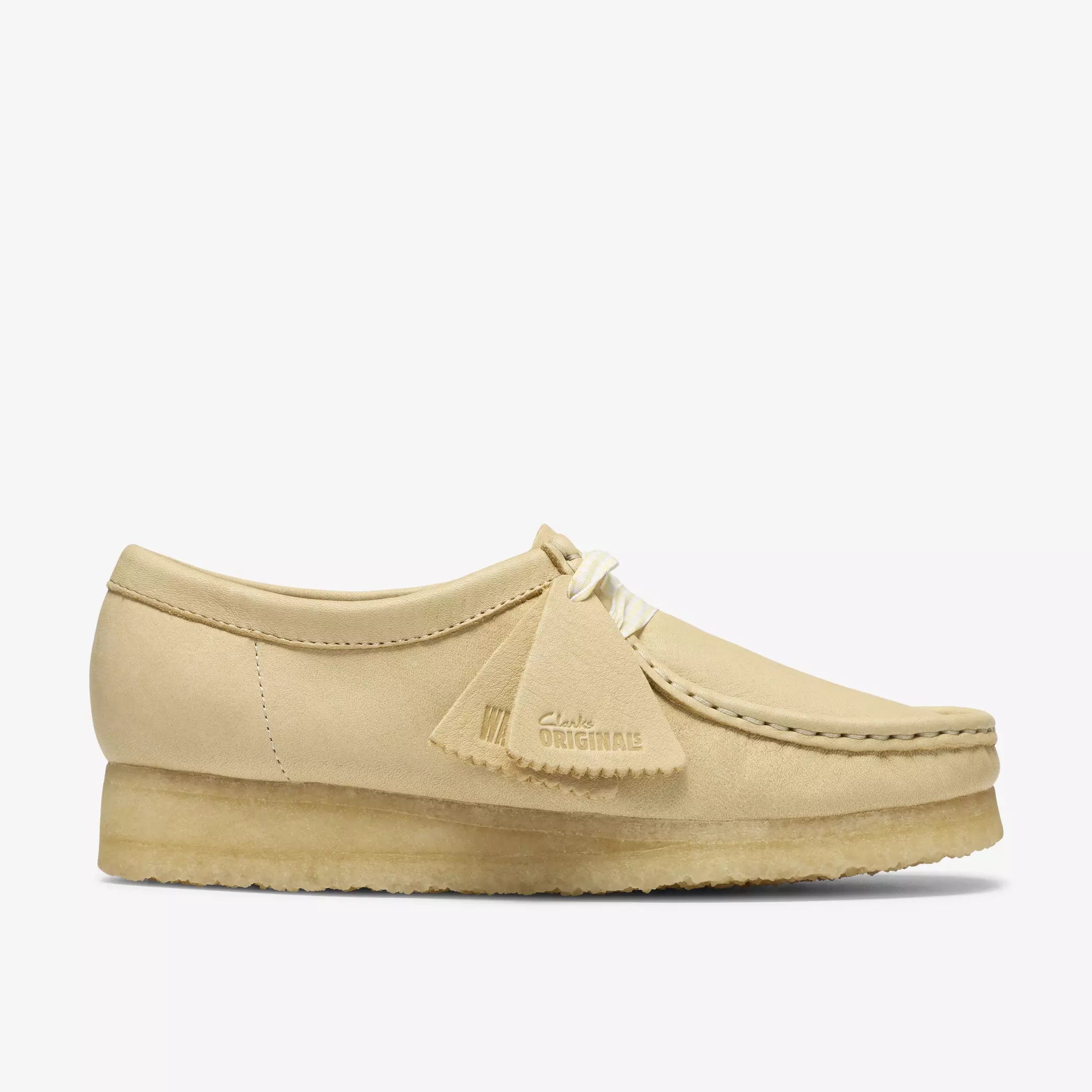 Womens The Wallabee in Pale Yellow Leather