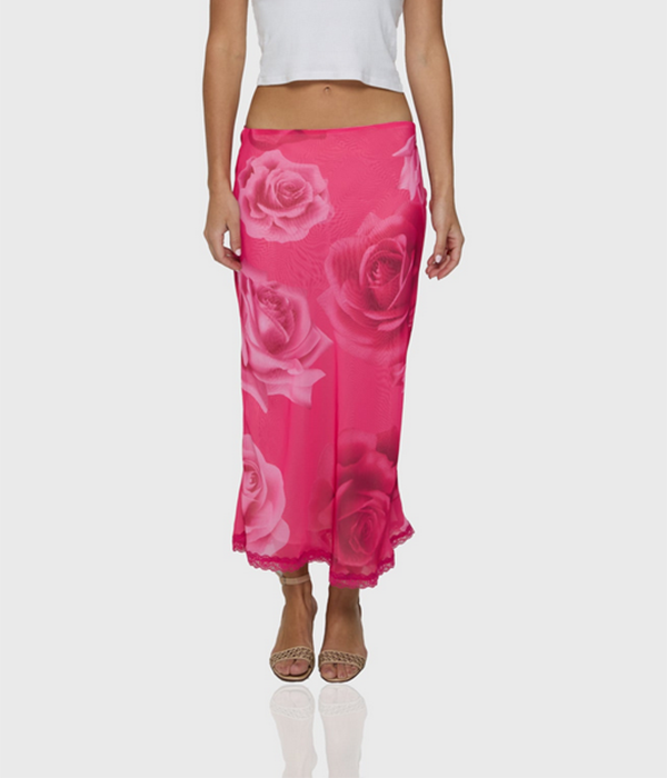 Womens Roxy Skirt in Pink Rose
