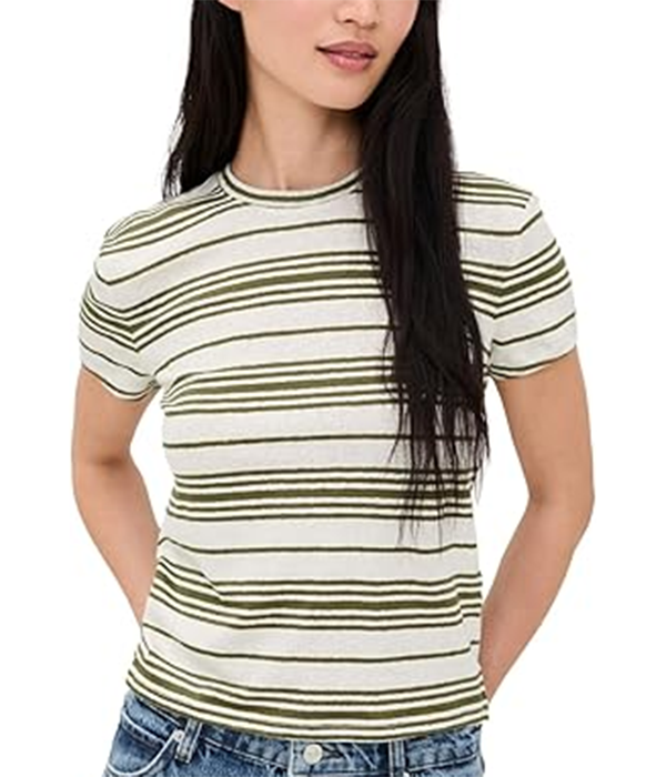 Womens Linen Baby Tee