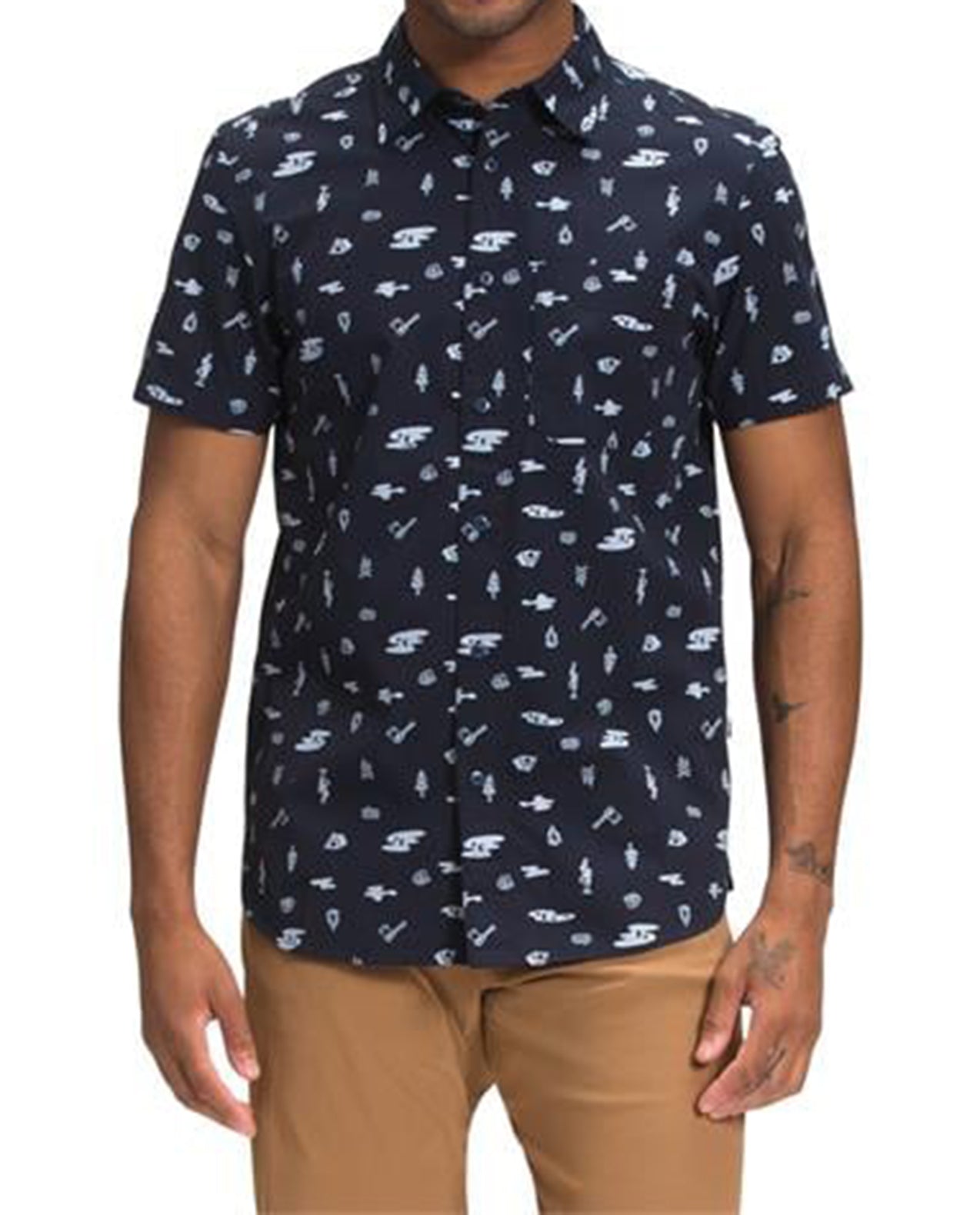THE NORTH FACE Mens S/S Baytrail Pattern Shirt