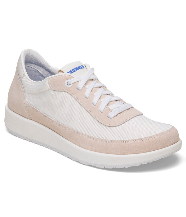 Womens Honnef Mesh Suede TEX Eggshell White Narrow