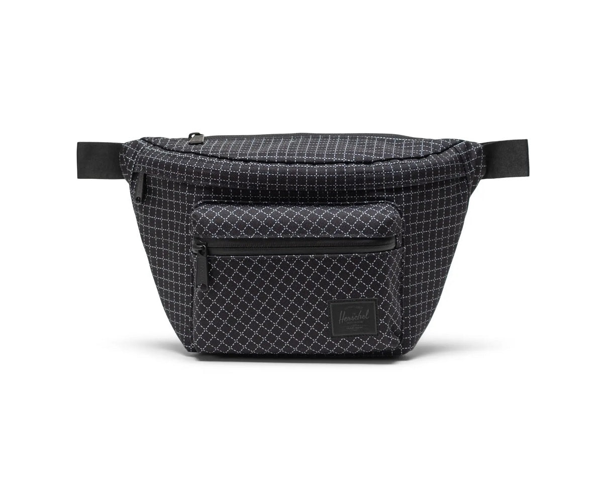 Pop Quiz Hip Pack in Grid - Black