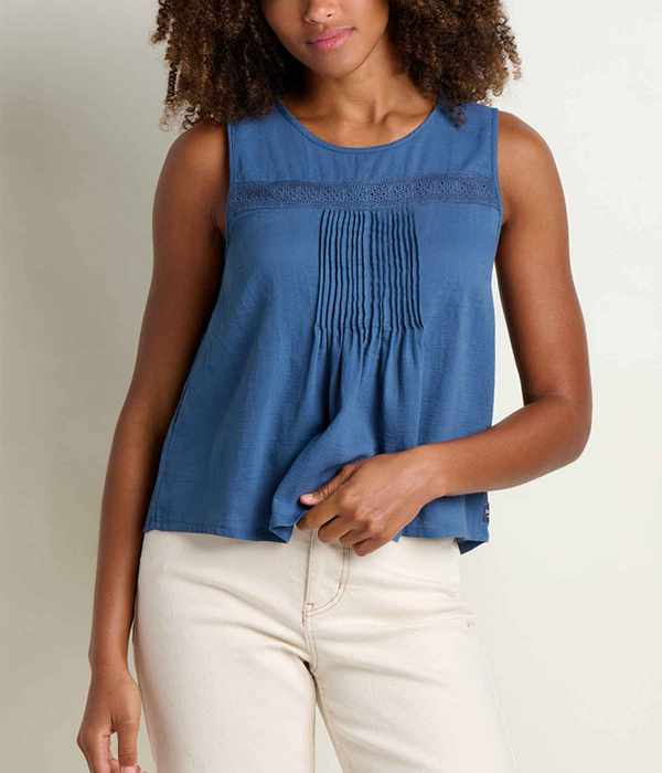 Womens Manzana Pin Tuck Tank