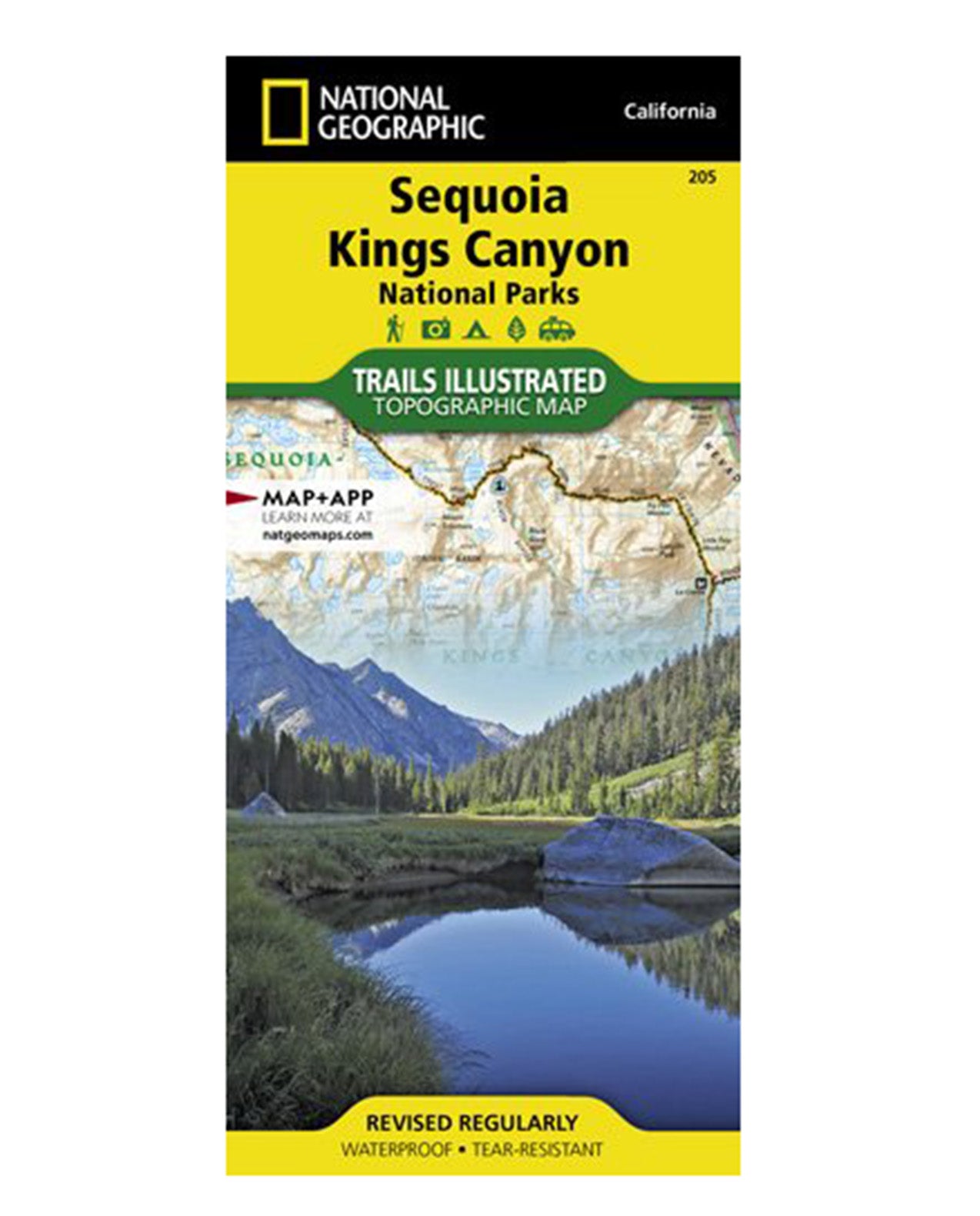 NATIONAL GEO MAPS Sequoia/Kings Canyon N.P. #205