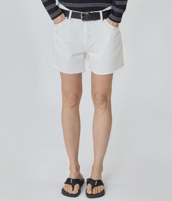 Womens Cut Off Shorts in Milk