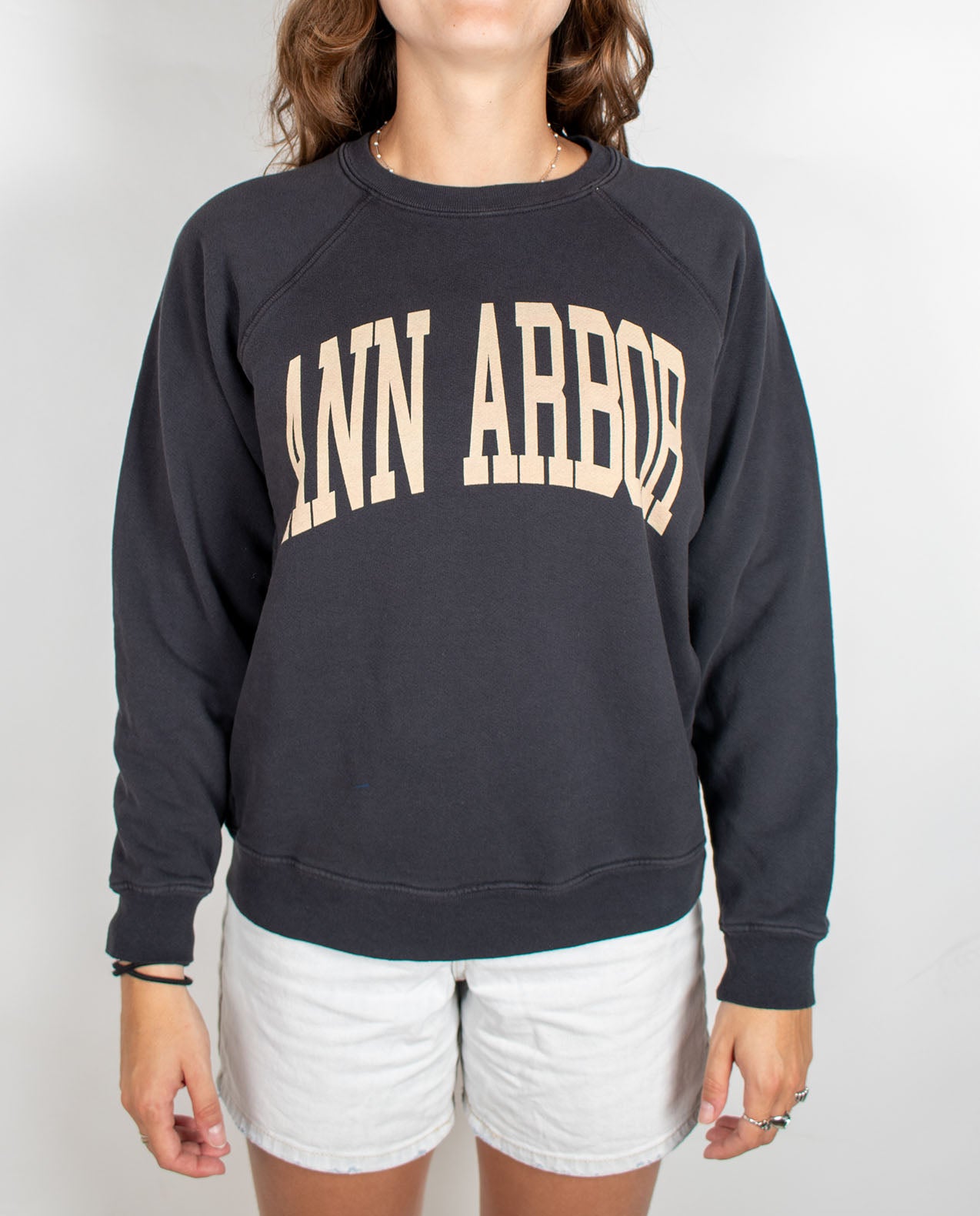 Unisex RBBL Premium Ann Arbor Terry Crew with White Font