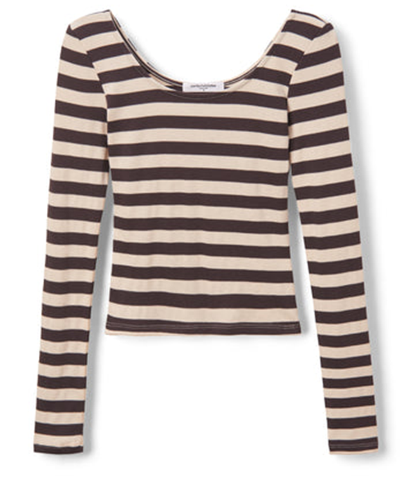 Womens Anya Luxe Rib Long Sleeve