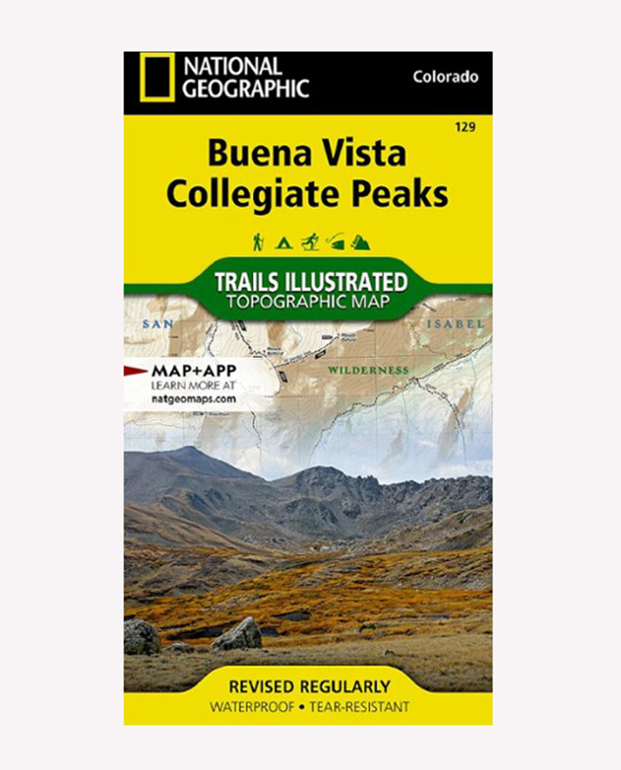NATIONAL GEO MAPS Buena Vista Collegiate Peaks #129