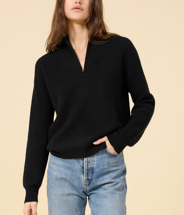 Womens Colorado Half Zip Cashmere Pullover