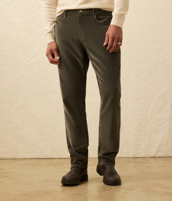 Mens Stretch Terry Corduroy 5 Pocket Pant F25