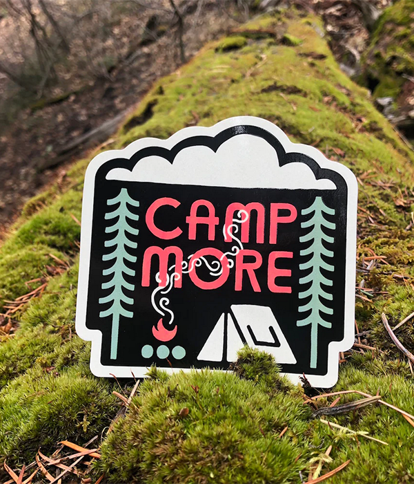 Camp More Sticker