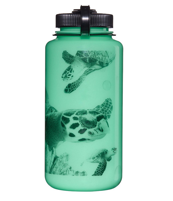 Nalgene Wide Mouth 32oz Sustain in Glow Turtle