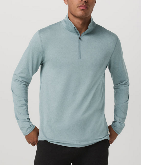 Mens Ponto 1/2 Zip Mock Neck