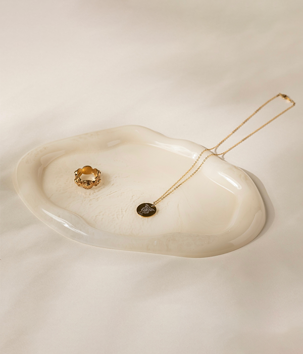 Abstract Resin Catchall Tray