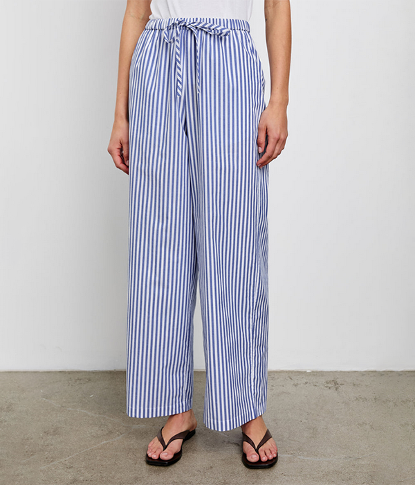 Womens Emmie Pant in Mariner White Stripe