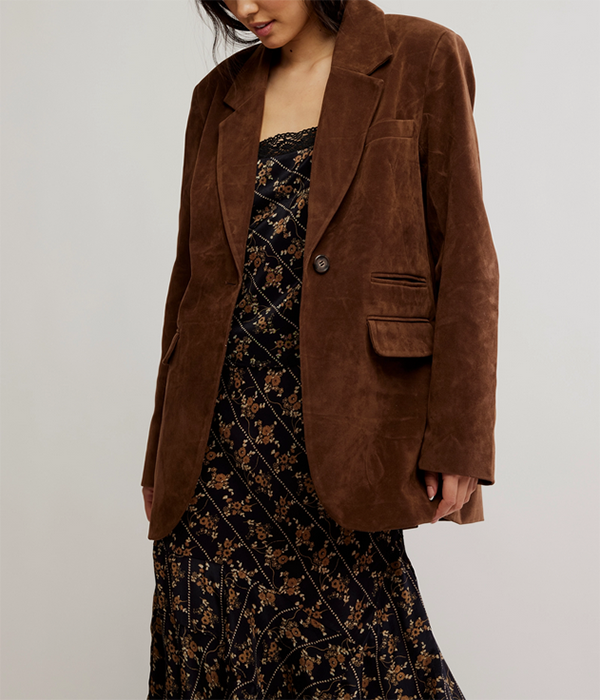 Womens Paper Cut Vegan Blazer